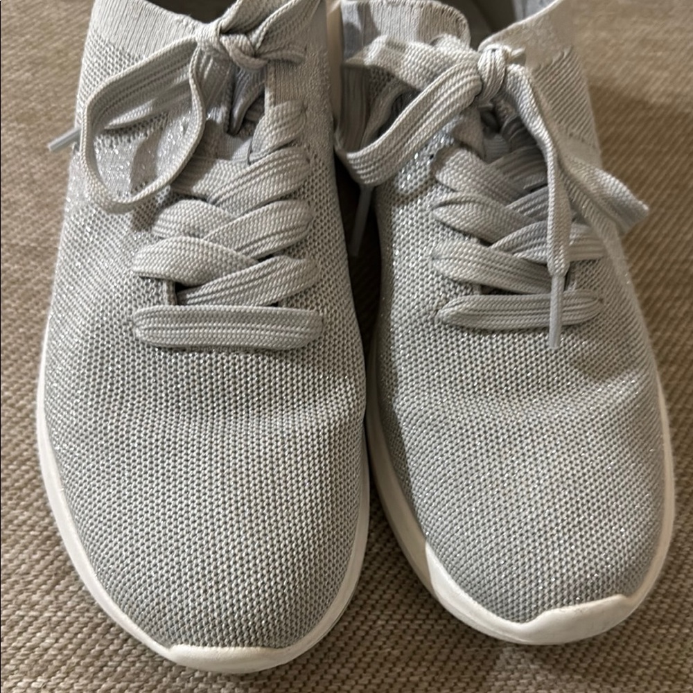 Gray Knit Sneakers
